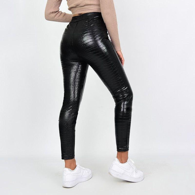 Adeline Faux Leather Pants - XS / Black - Be My Shine