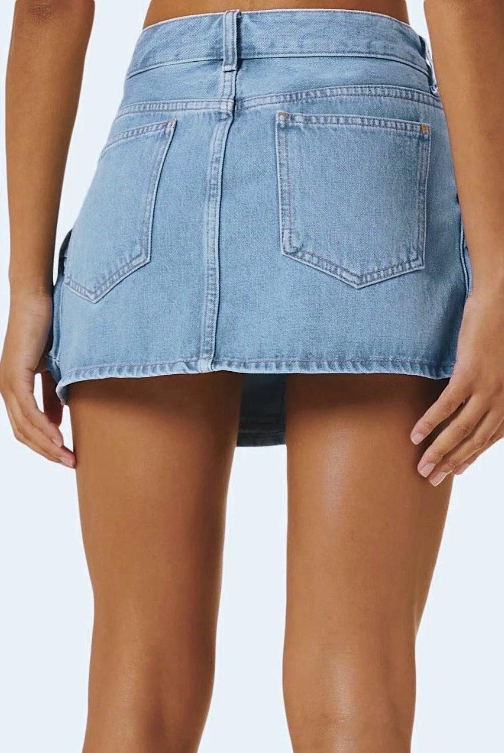 Ailene Denim Mini Skirt - Blue / XS - Be My Shine