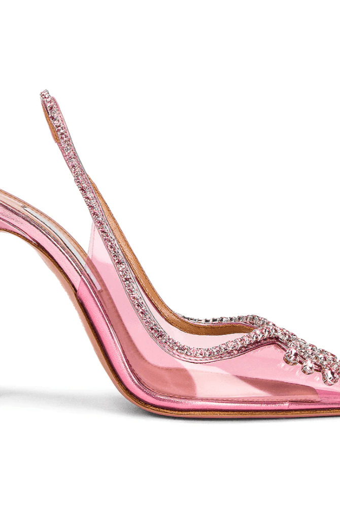 Anka Crystal Pointed Toe Heels - Silver / 5 - Be My Shine