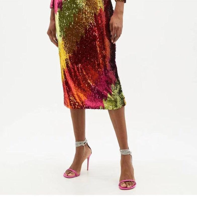 Atina Crystal-Embellished Ankle Strap Sandals - Purple / 5 - Be My Shine