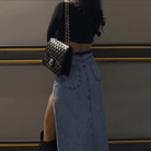 Carissa High Waist Slit Midi Skirt - Blue / S - Be My Shine