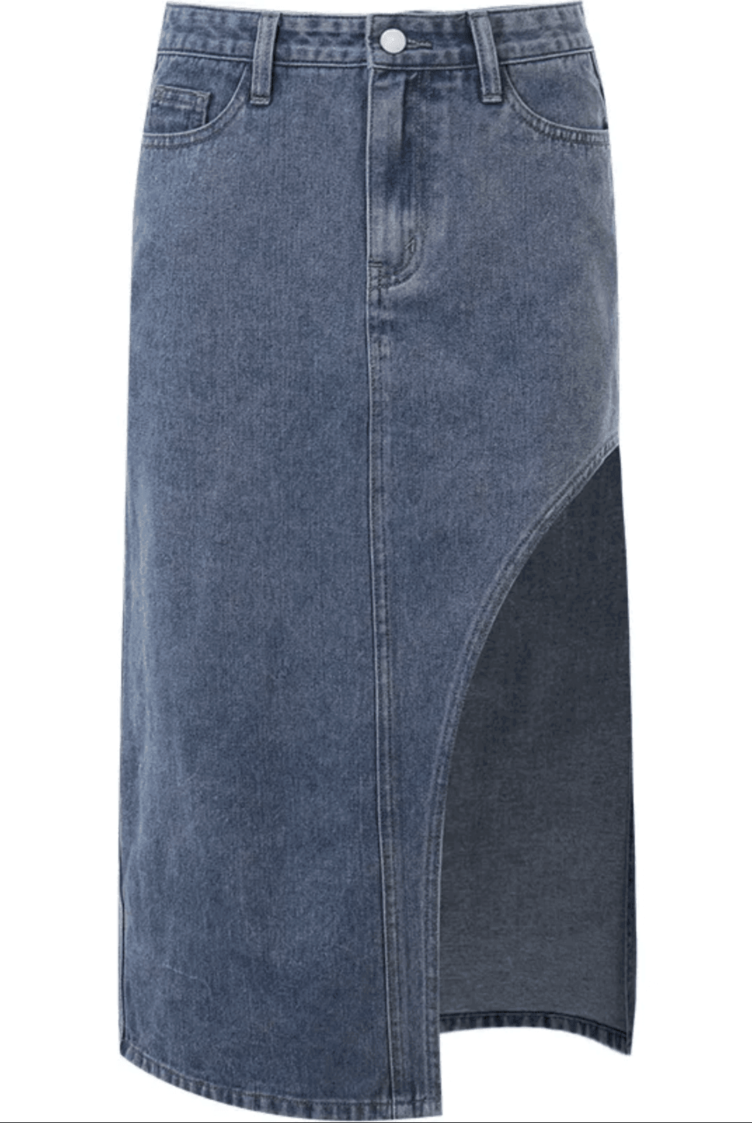 Carissa High Waist Slit Midi Skirt - Blue / S - Be My Shine