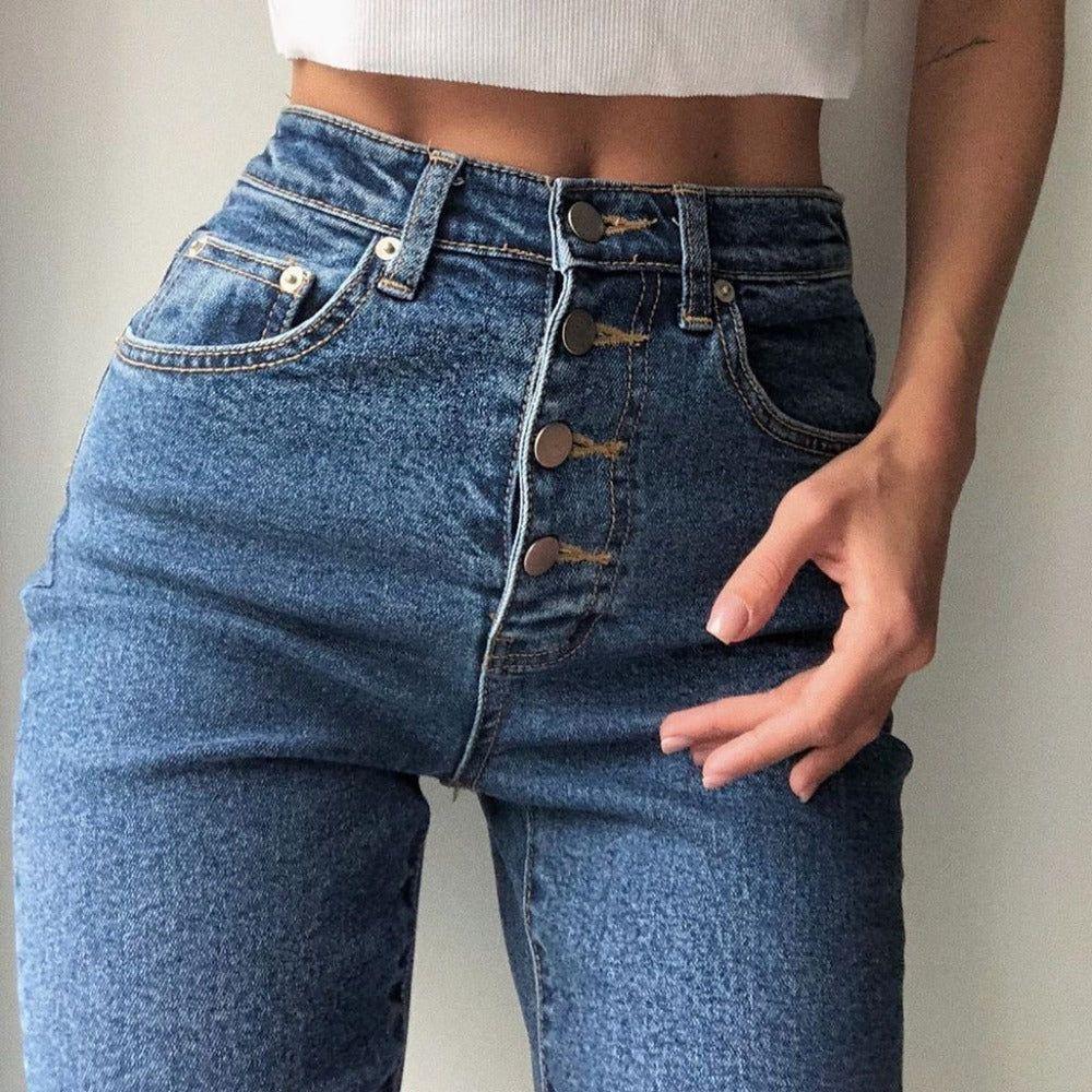 Drusilla Casual High Waist Jeans - Blue / XS - Be My Shine