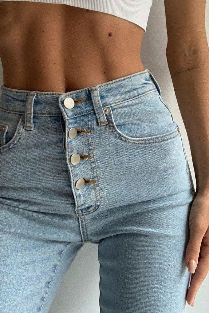 Drusilla Casual High Waist Jeans - Light Blue / XS - Be My Shine