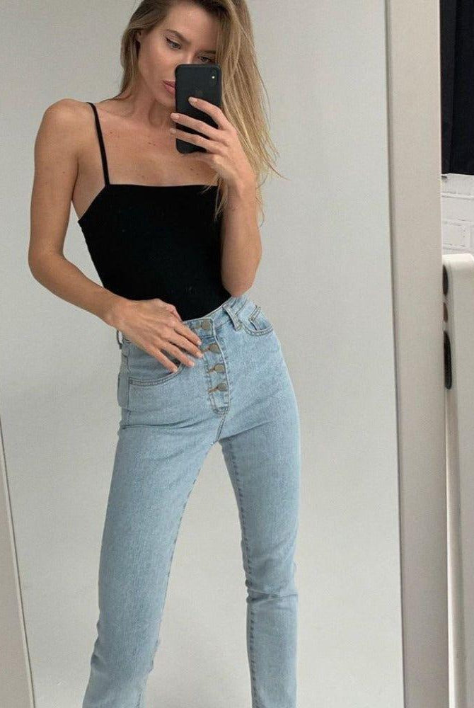 Drusilla Casual High Waist Jeans - Light Blue / XS - Be My Shine
