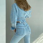 Drusilla Casual High Waist Jeans - Light Blue / XS - Be My Shine