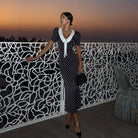 Eclipse Polka Dot Vintage Midi Dress Be My Shine