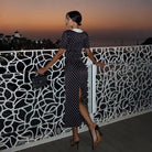 Eclipse Polka Dot Vintage Midi Dress Be My Shine