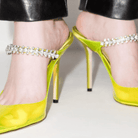 Endora Crystals Embellished Transparent Heels - Neon Lime / 5 - Be My Shine