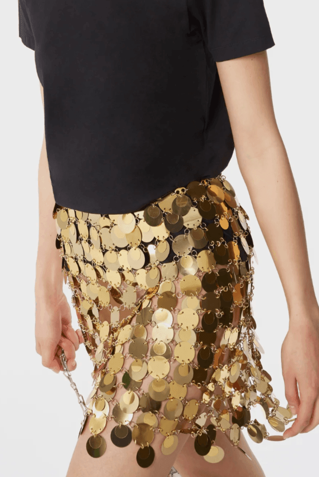 Galena Sequin Embellished Mini Skirt - Black / XS - Be My Shine