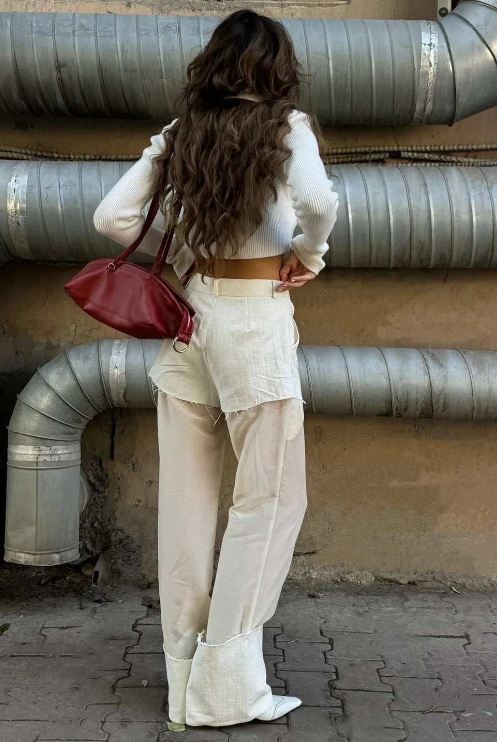 Justa High Waist Mesh Pants - White / S - Be My Shine