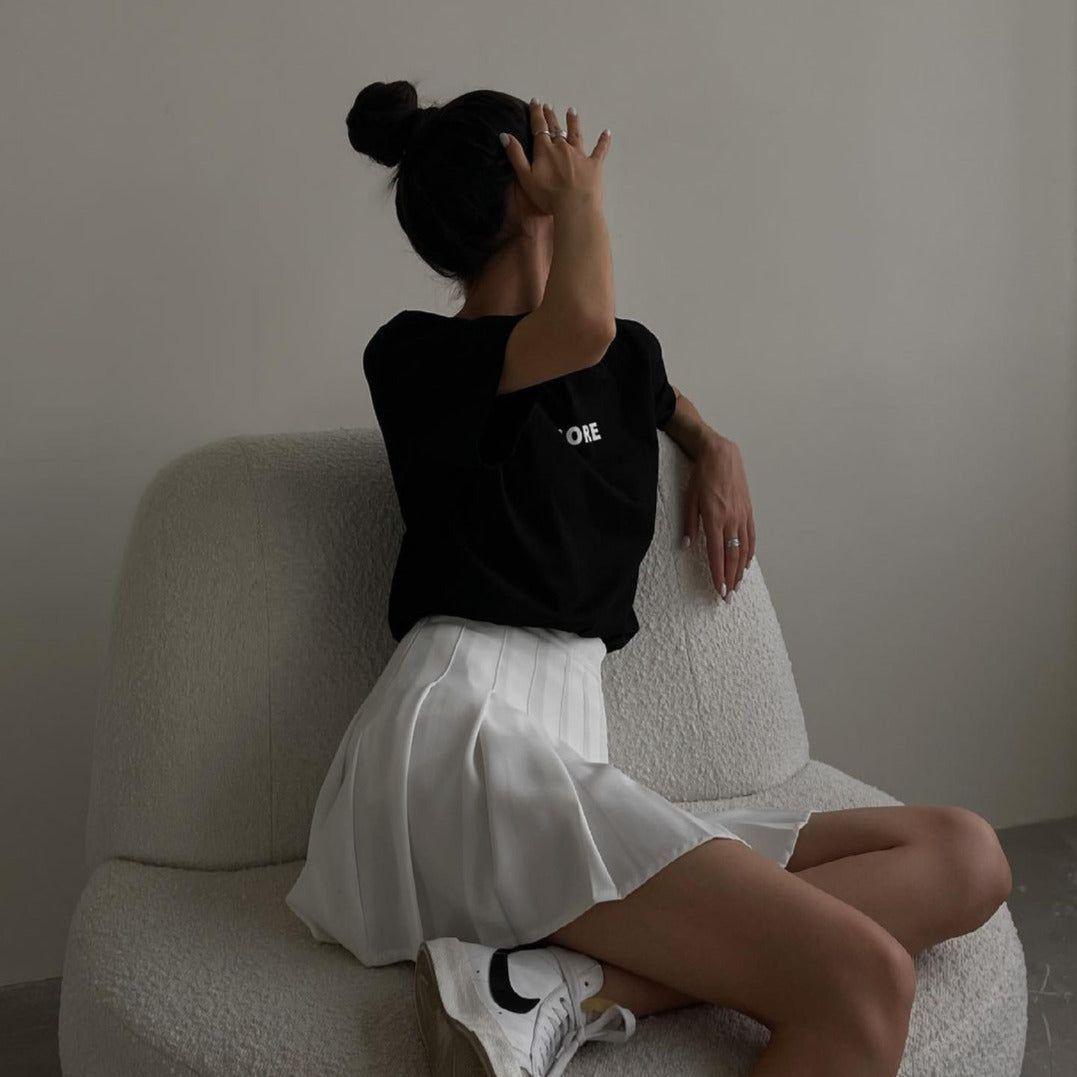 Lavinia Ruffle Mini Skirt - White / S - Be My Shine