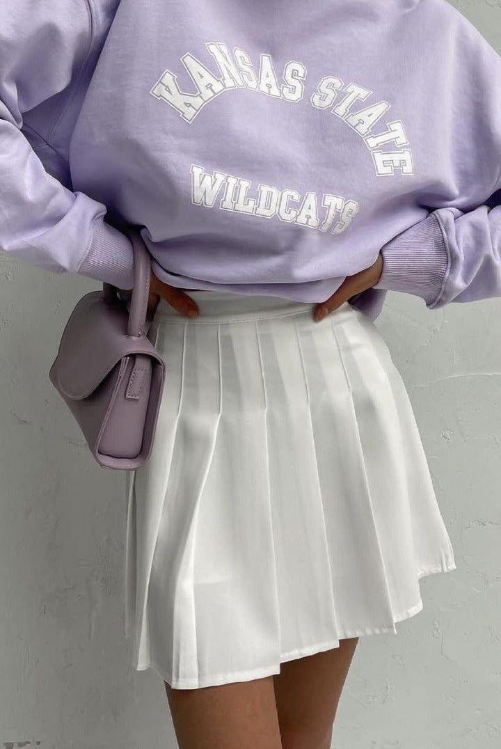 Lavinia Ruffle Mini Skirt - White / S - Be My Shine