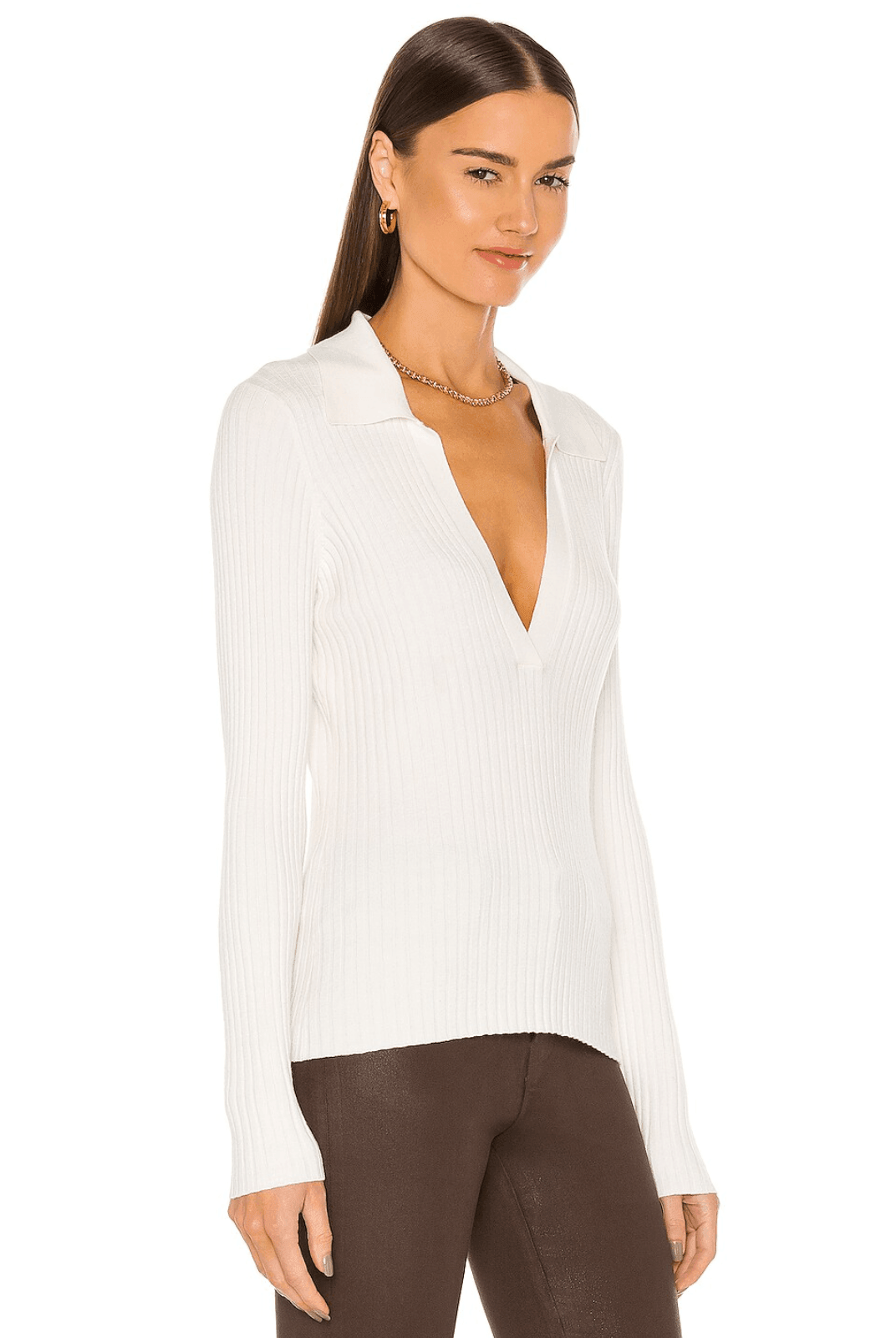 Myfanwy Long Sleeve Knitted Top - White / One Size - Be My Shine