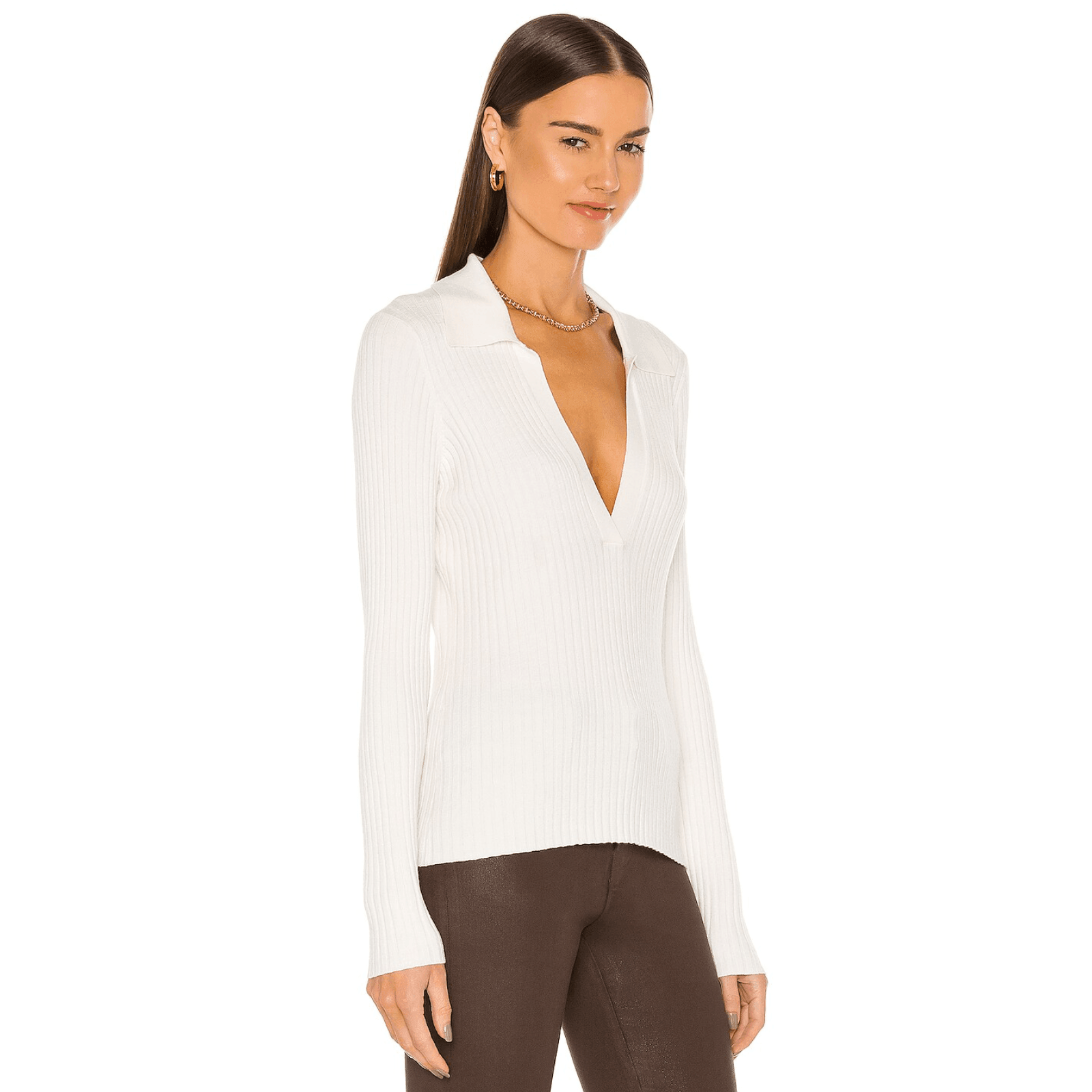 Myfanwy Long Sleeve Knitted Top - White / One Size - Be My Shine