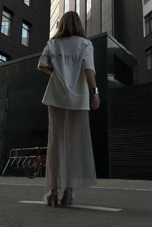 Nasira See Through Maxi Skirt - Light Blue / S - Be My Shine