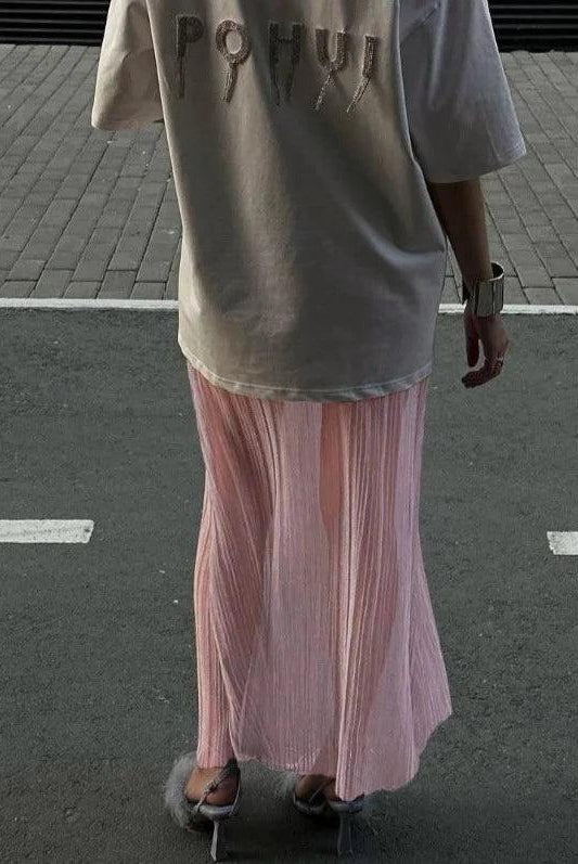 Nasira See Through Maxi Skirt - Light Blue / S - Be My Shine