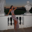 Odessa Asymmetric Cut Out Maxi Dress - Purple / S - Be My Shine