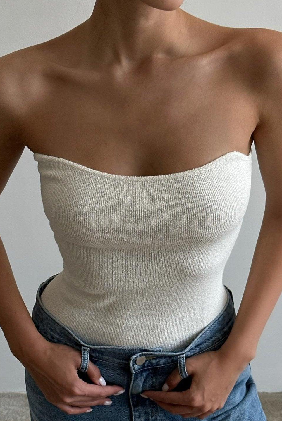 Philomena Knitted Top - White / S - Be My Shine