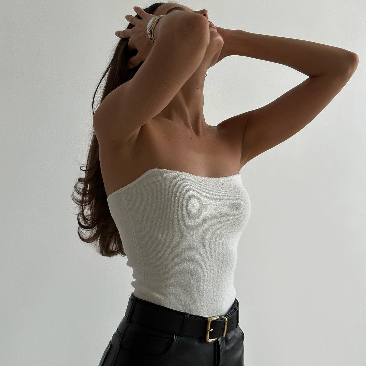 Philomena Knitted Top - White / S - Be My Shine