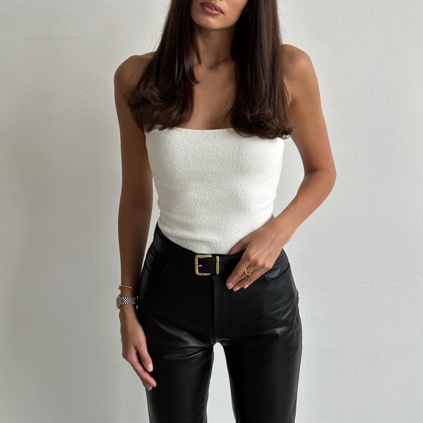 Philomena Knitted Top - White / S - Be My Shine