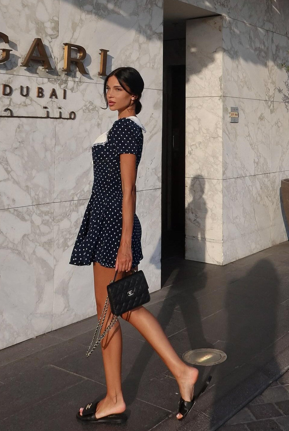 Picnic Garden Polka Dot Vintage Mini Dress Be My Shine