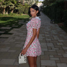 Picnic Garden Polka Dot Vintage Mini Dress Be My Shine