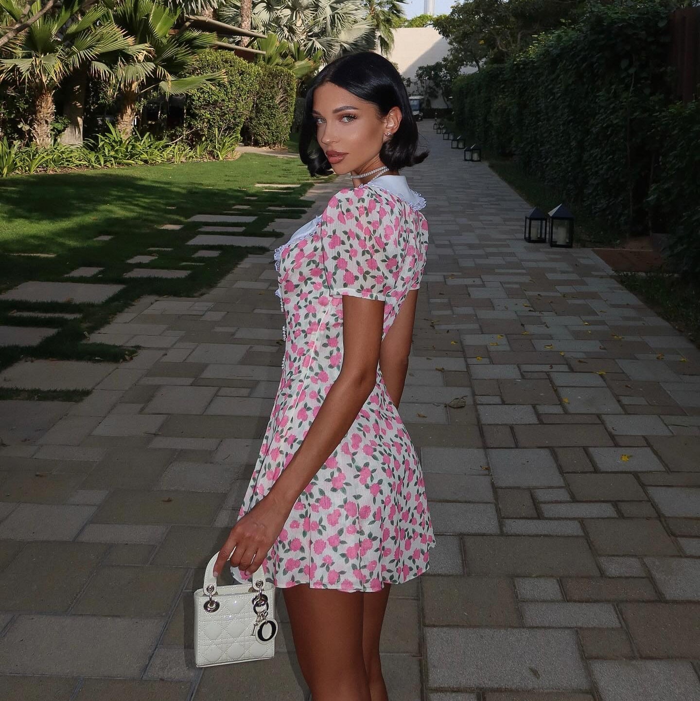 Picnic Garden Polka Dot Vintage Mini Dress Be My Shine