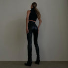 Rafaela High Waist Leather Pants - Black / M - Be My Shine