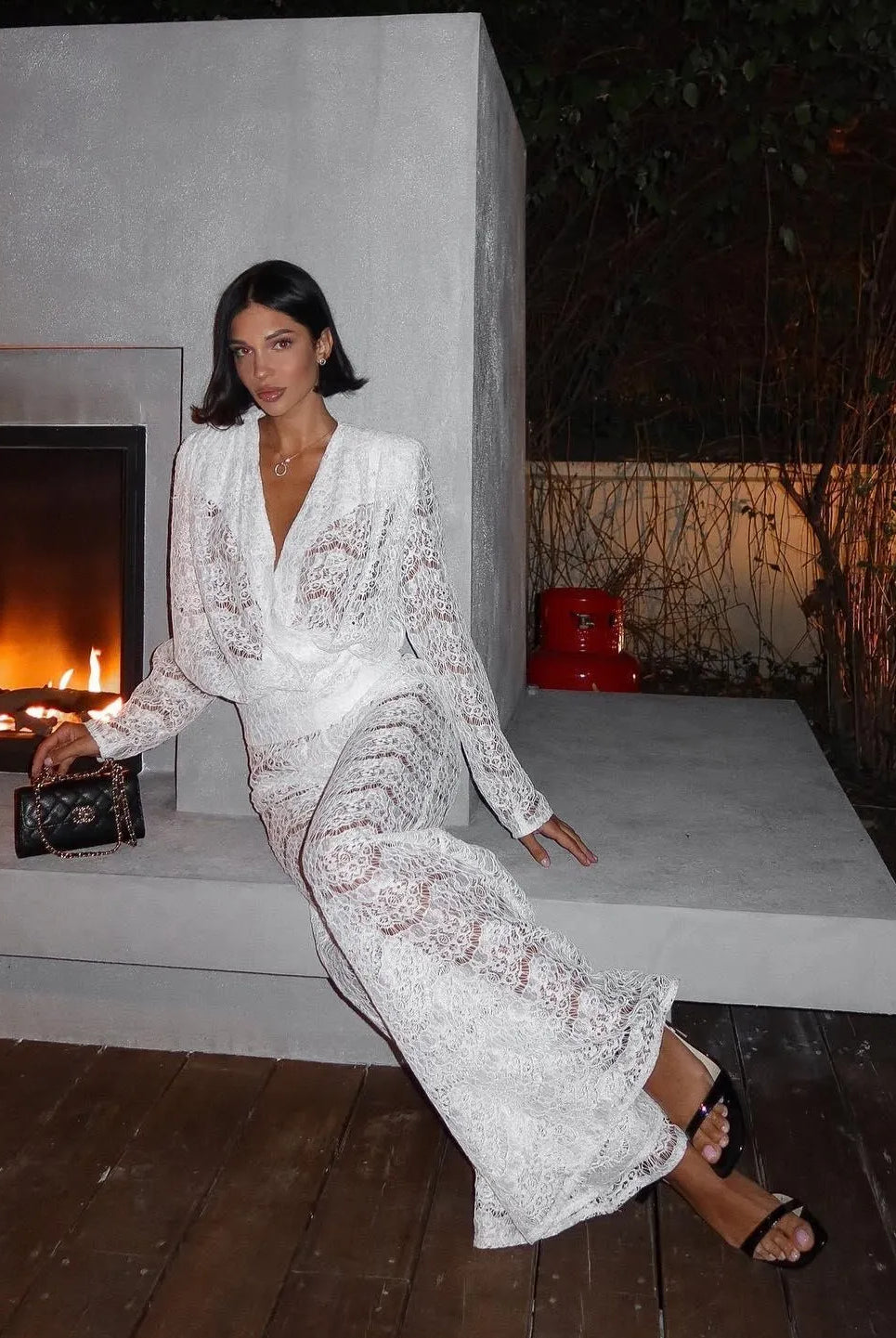 Rowena Lace Two Piece Set - White / S - Be My Shine