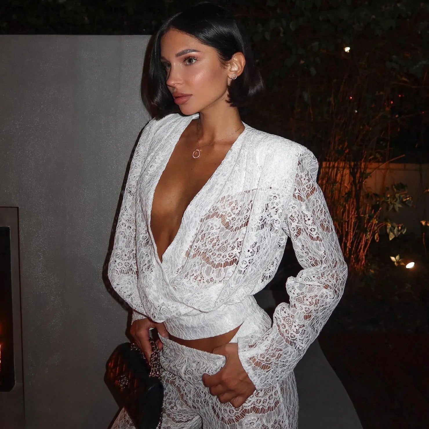 Rowena Lace Two Piece Set - White / S - Be My Shine