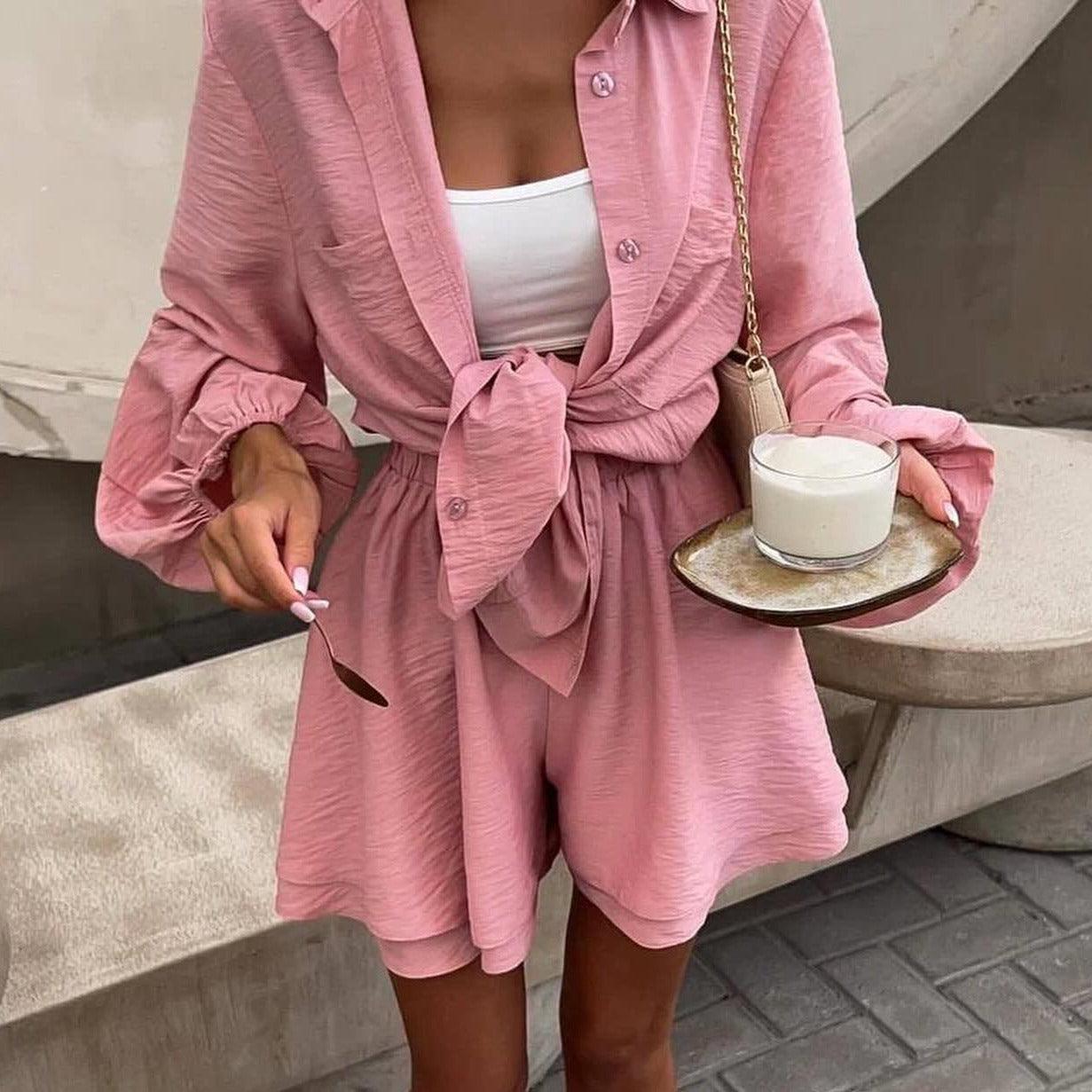 Sofia Two-Piece Set - White / S - Be My Shine