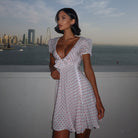 Strawberry Kiss Polka Dot Vintage Mini Dress Be My Shine