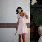 Strawberry Kiss Polka Dot Vintage Mini Dress Be My Shine