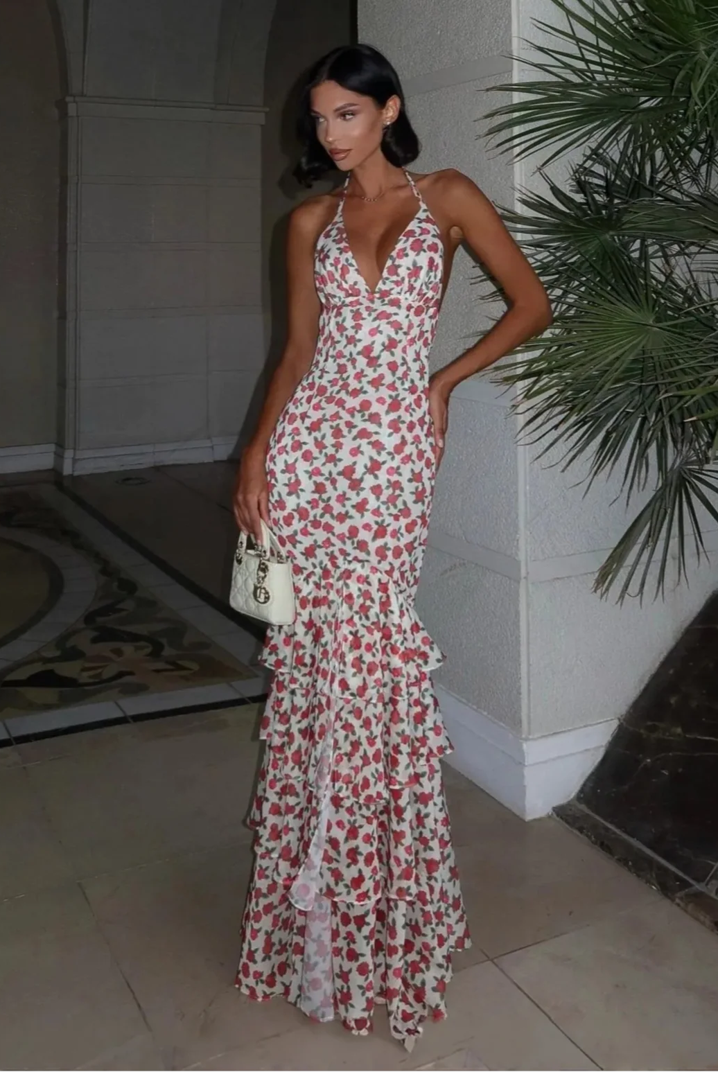 Summer Fleur Ruffled Maxi Dress Be My Shine