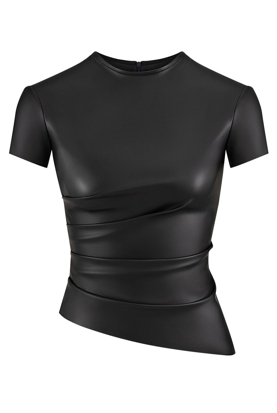 Vinyl Eclipse Faux Leather Crop Top Be My Shine