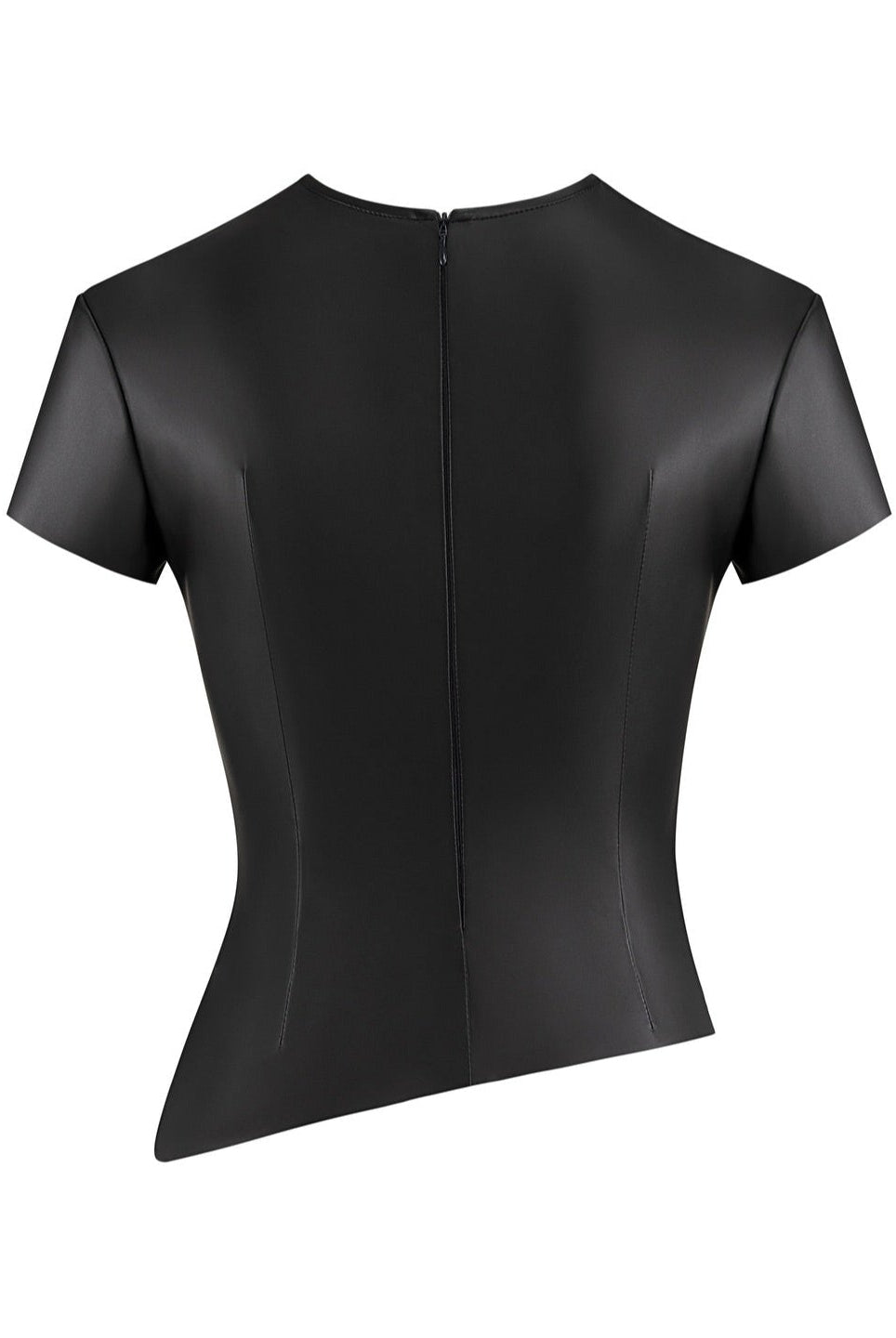 Vinyl Eclipse Faux Leather Crop Top Be My Shine