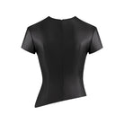 Vinyl Eclipse Faux Leather Crop Top Be My Shine