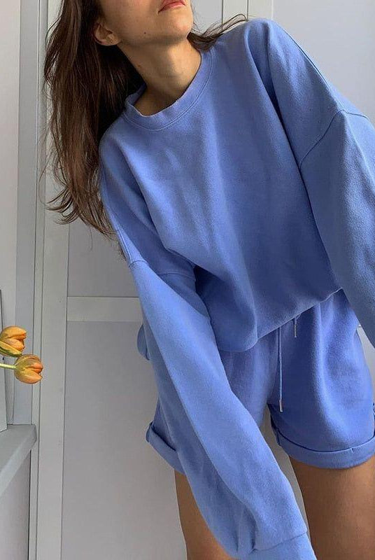 Zeina Oversized Two-Piece Set - Black / S - Be My Shine
