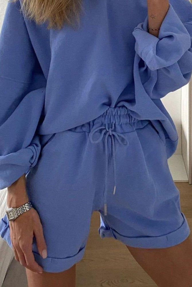 Zeina Oversized Two-Piece Set - Black / S - Be My Shine