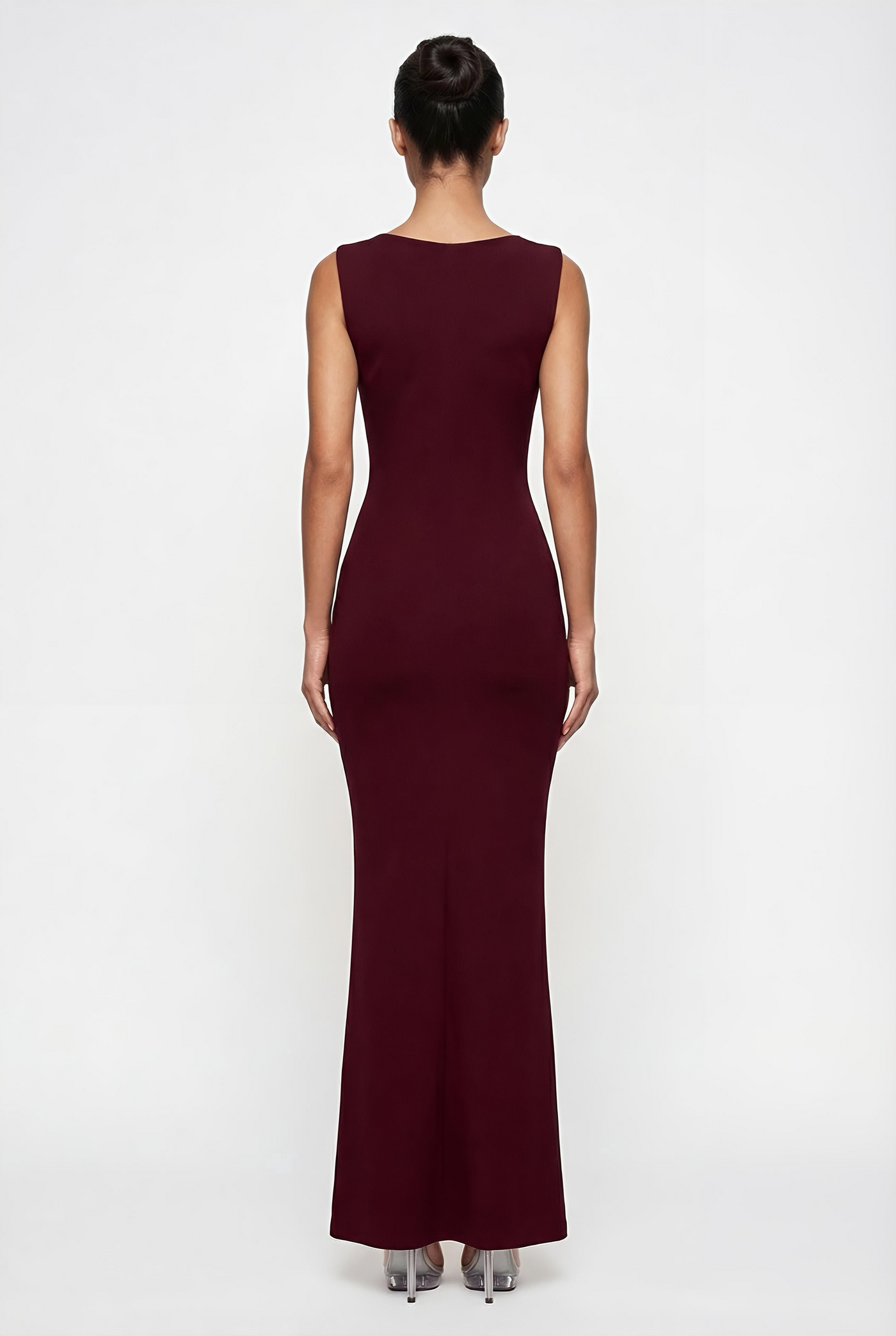 Charley Sculpted Maxi Dress – Burgundy