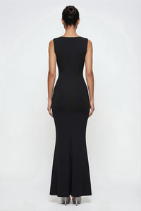Charley Sculpted Maxi Dress – Black