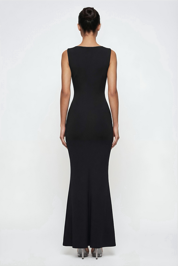 Charley Sculpted Maxi Dress – Black