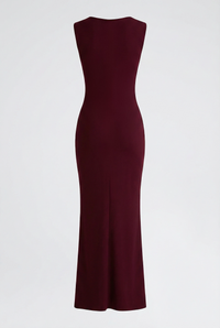 Charley Sculpted Maxi Dress – Burgundy