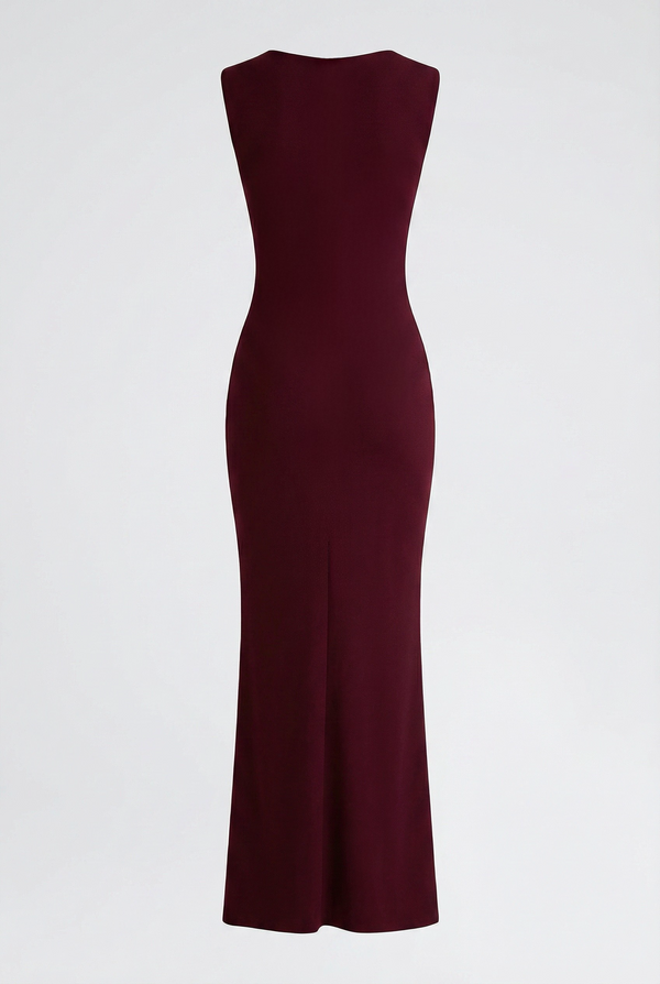 Charley Sculpted Maxi Dress – Burgundy