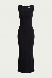 Charley Sculpted Maxi Dress – Black