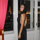 Amorette Hood Backless Maxi Dress - Black / S - Be My Shine