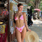 Apollonia Floral Print Reversible Bikini - Pink / S - Be My Shine