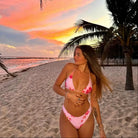 Apollonia Floral Print Reversible Bikini - Pink / S - Be My Shine