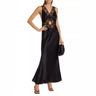 Atara Lace Cut Out Maxi Dress - Black / S - Be My Shine